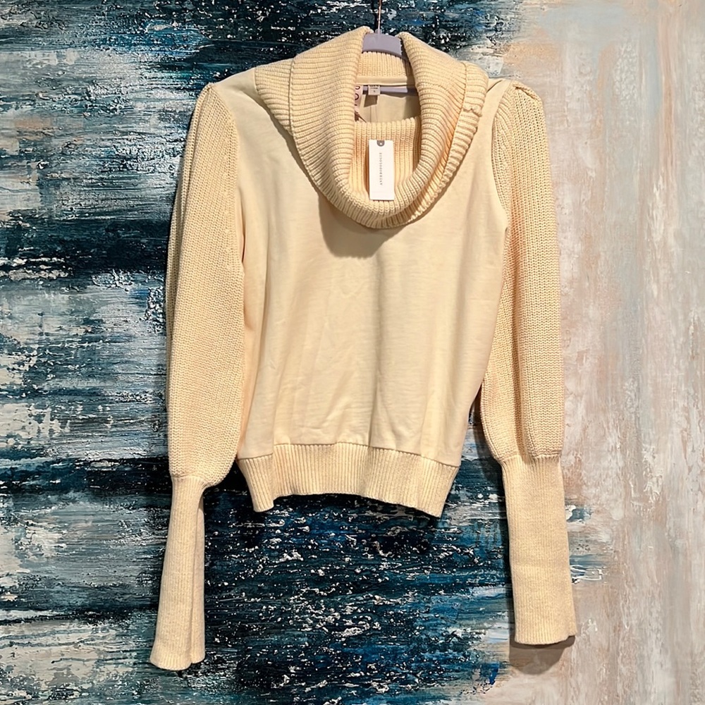 Dolan Cotton Dressy off white sweater size s